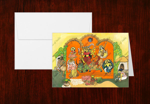 Durga Greeting Card