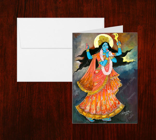Maa Goddess Greeting Card