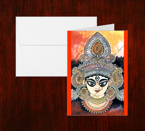 Durga Greeting Card