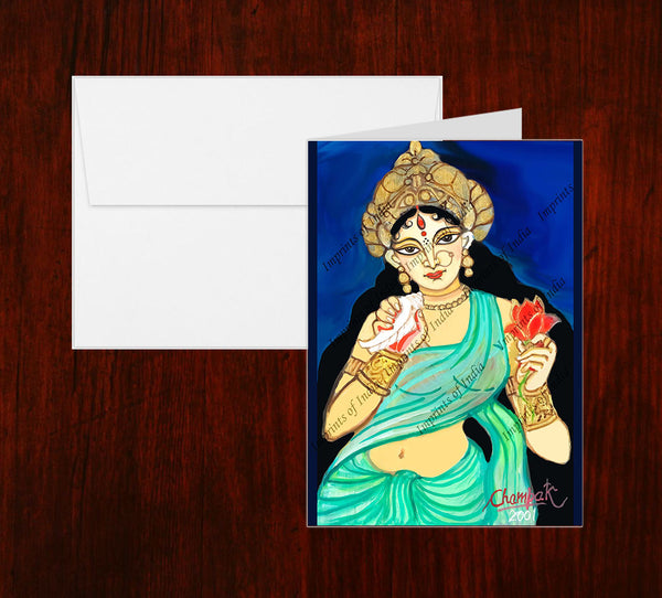 Maa Goddess Greeting Card