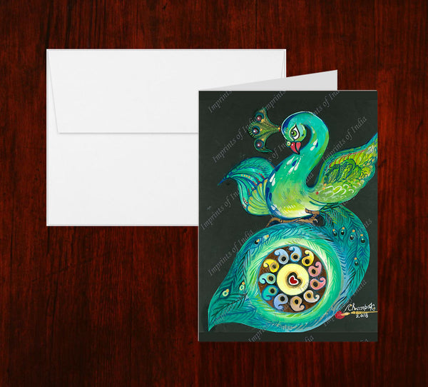 Peacock 1 Greeting Card