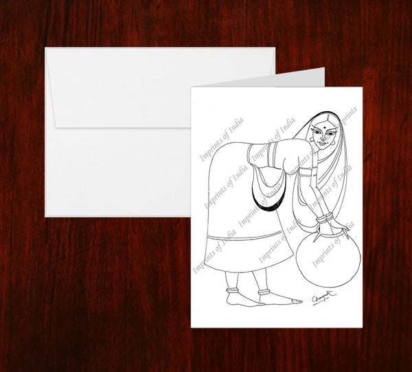 Women in Sketch Greeting Card 